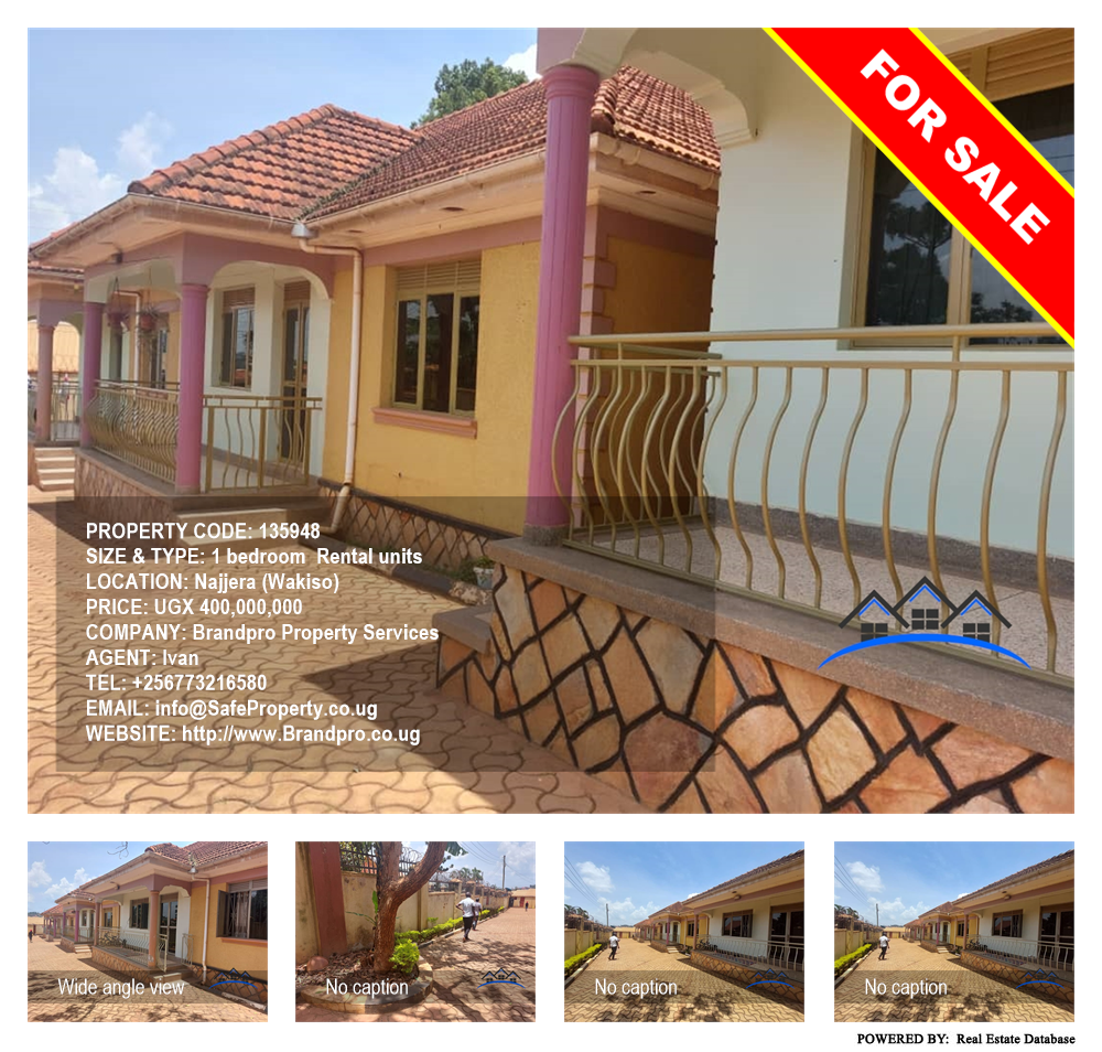 1 bedroom Rental units  for sale in Najjera Wakiso Uganda, code: 135948
