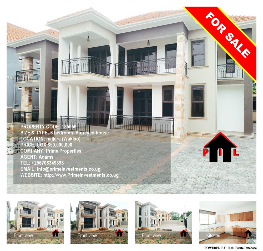 6 bedroom Storeyed house  for sale in Najjera Wakiso Uganda, code: 135959