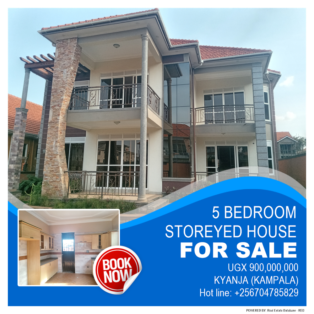5 bedroom Storeyed house  for sale in Kyanja Kampala Uganda, code: 136010
