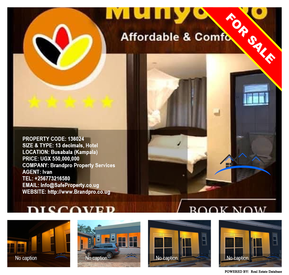 Hotel  for sale in Busabala Kampala Uganda, code: 136024