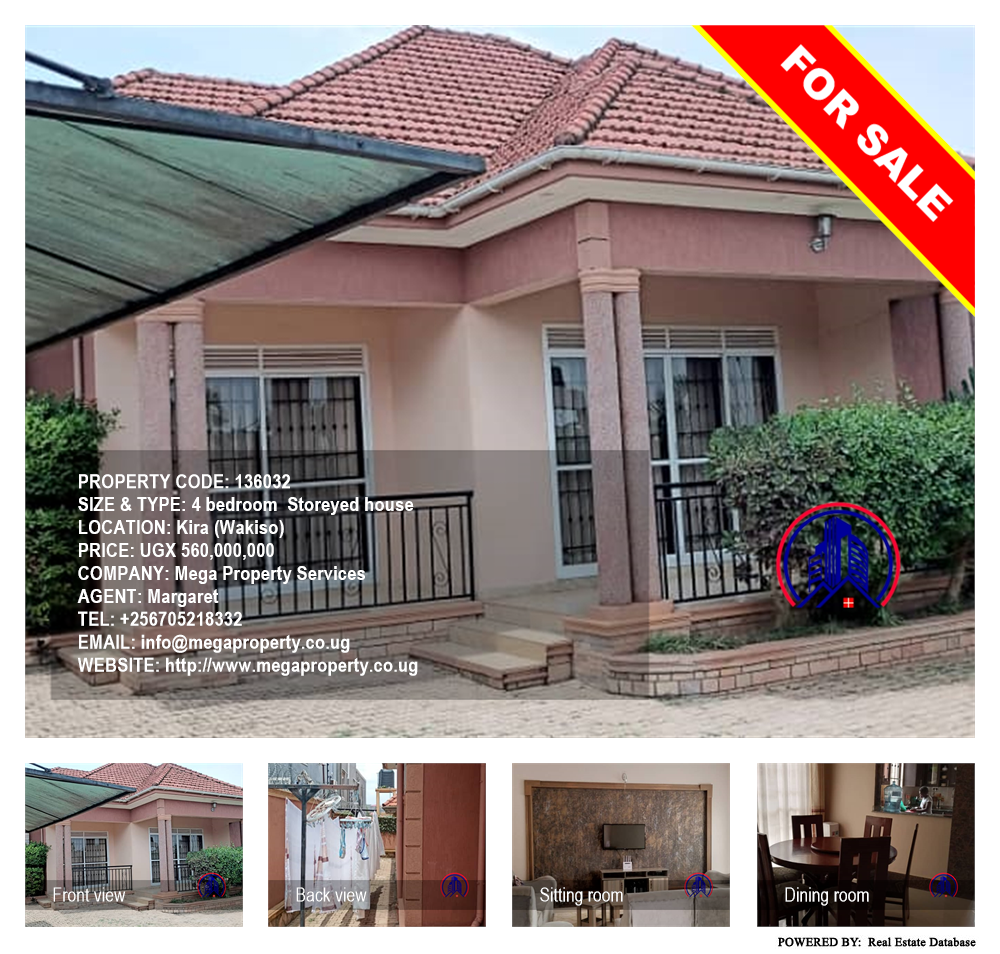 4 bedroom Storeyed house  for sale in Kira Wakiso Uganda, code: 136032