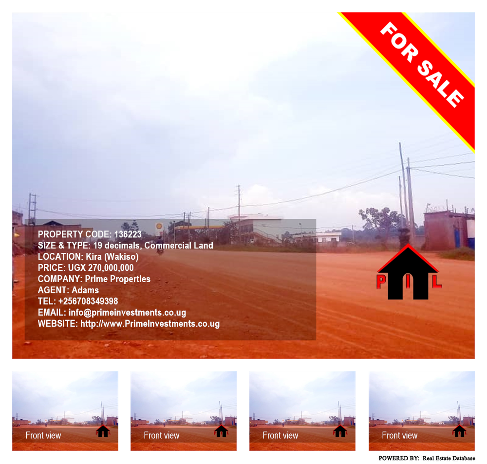 Commercial Land  for sale in Kira Wakiso Uganda, code: 136223