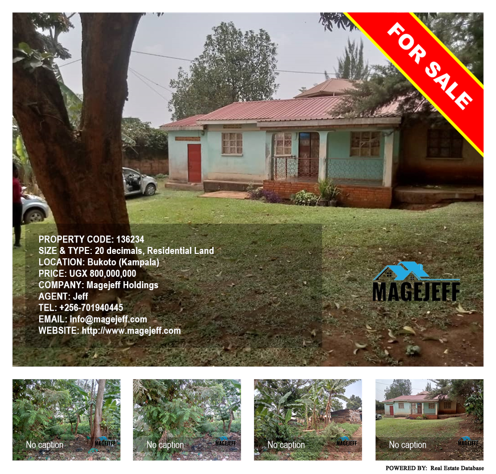 Residential Land  for sale in Bukoto Kampala Uganda, code: 136234