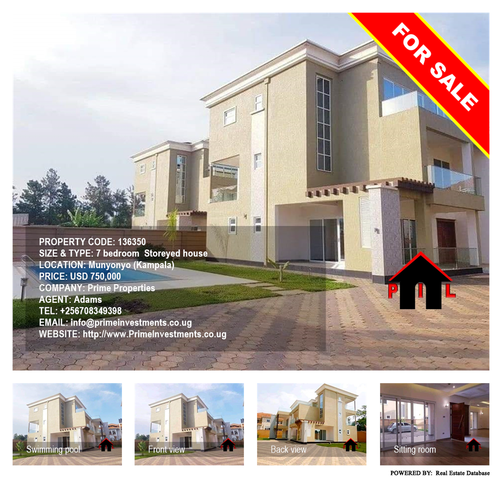 7 bedroom Storeyed house  for sale in Munyonyo Kampala Uganda, code: 136350