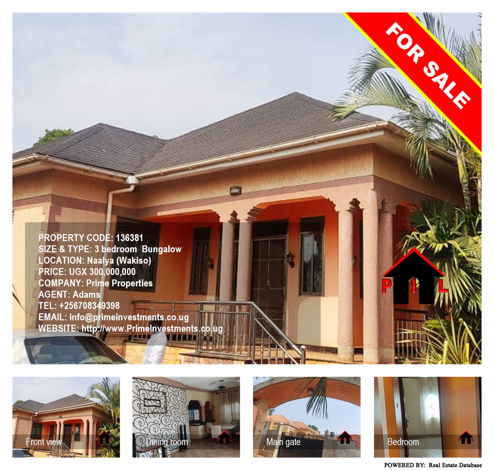 3 bedroom Bungalow  for sale in Naalya Wakiso Uganda, code: 136381