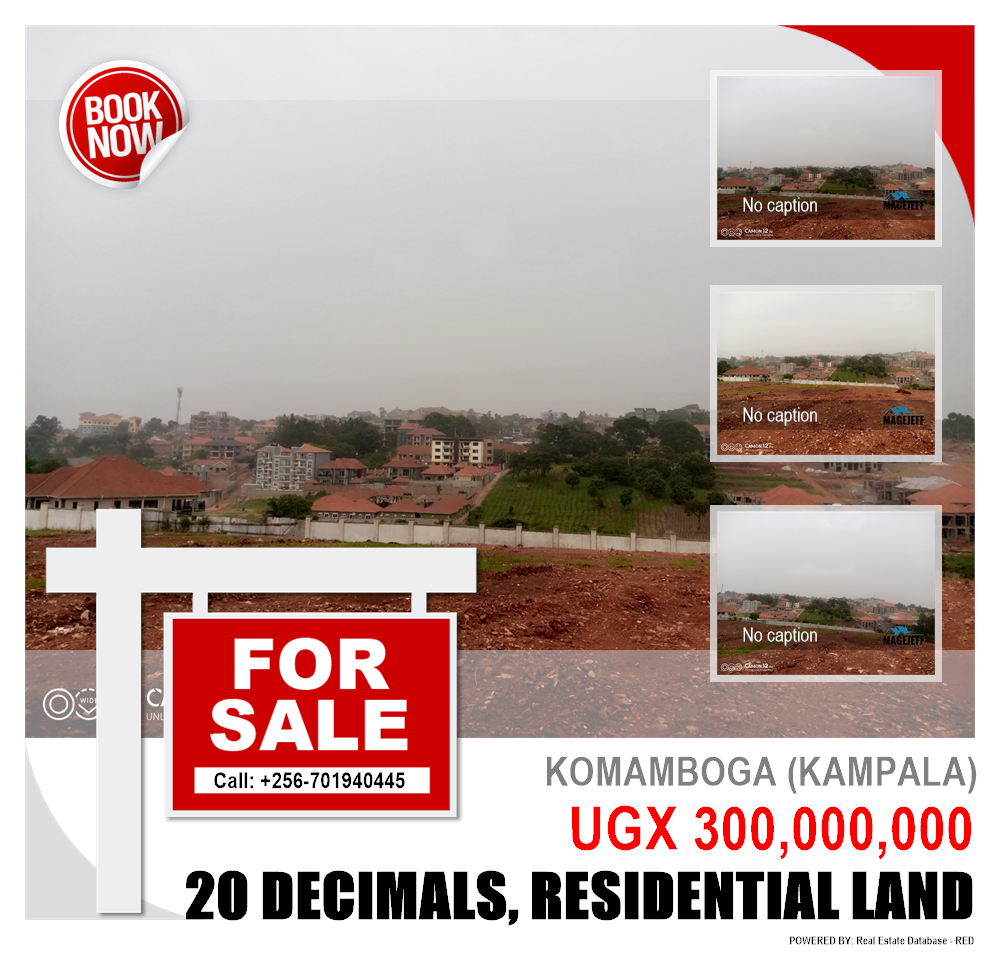 Residential Land  for sale in Komamboga Kampala Uganda, code: 136416