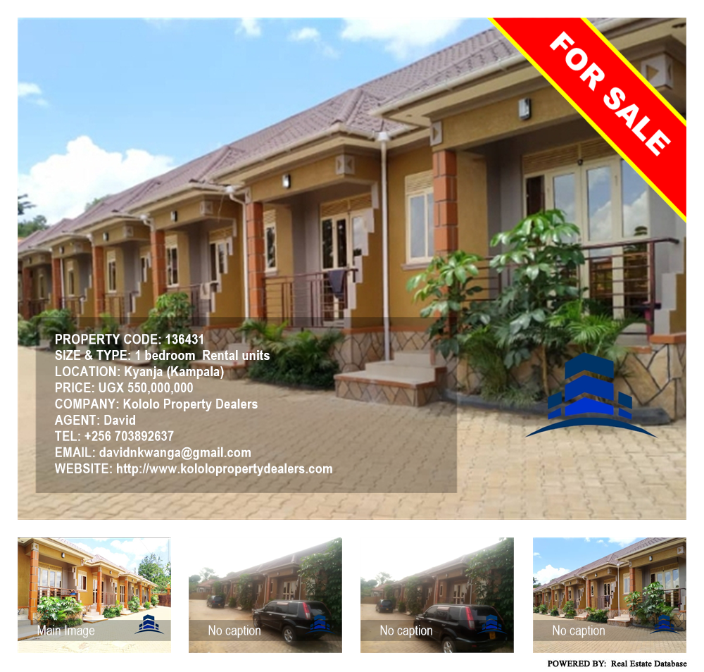 1 bedroom Rental units  for sale in Kyanja Kampala Uganda, code: 136431