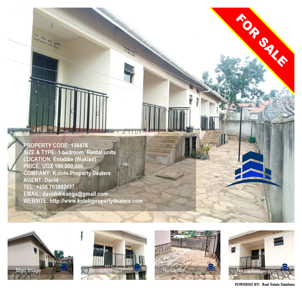1 bedroom Rental units  for sale in Entebbe Wakiso Uganda, code: 136476