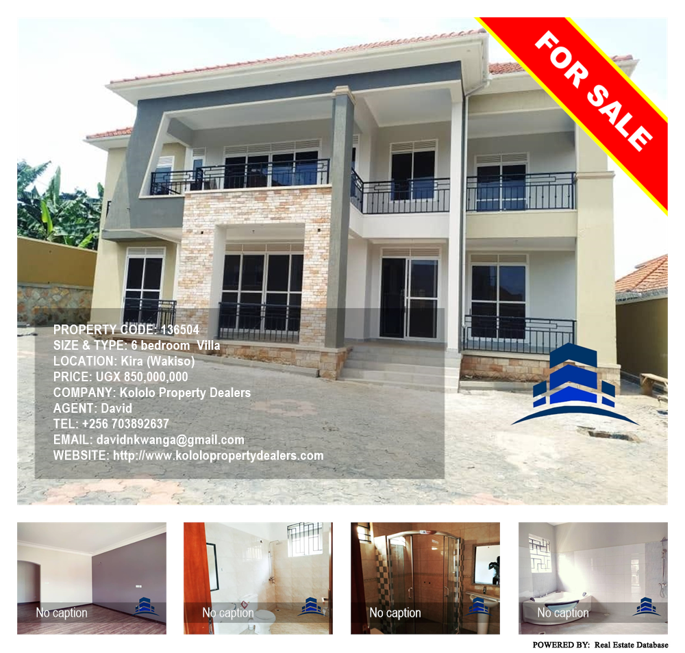 6 bedroom Villa  for sale in Kira Wakiso Uganda, code: 136504