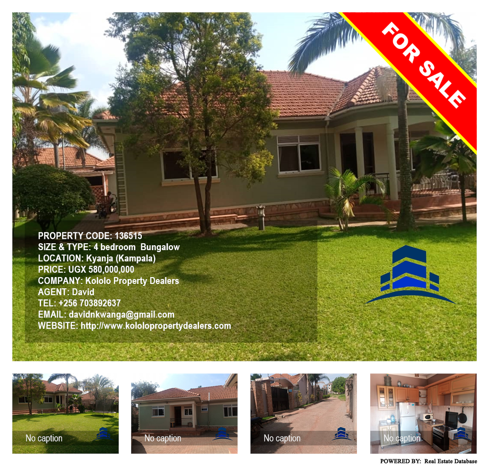 4 bedroom Bungalow  for sale in Kyanja Kampala Uganda, code: 136515