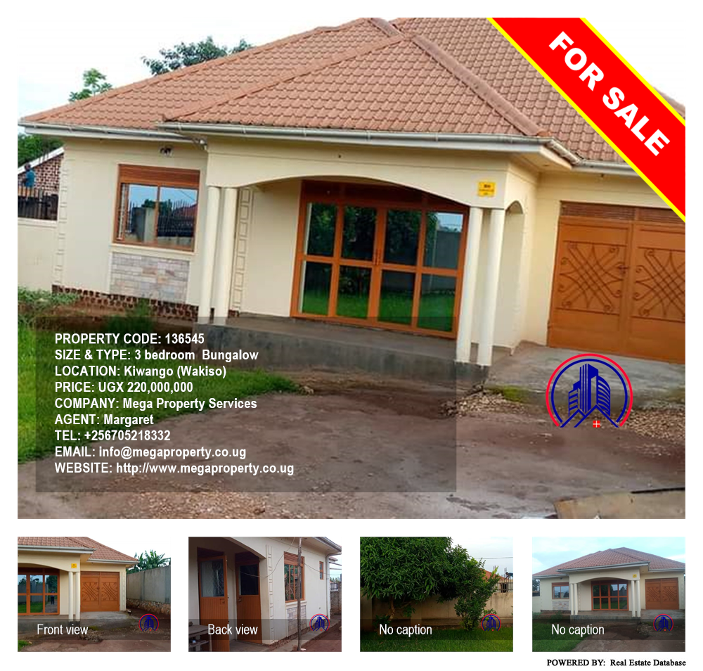 3 bedroom Bungalow  for sale in Kiwango Wakiso Uganda, code: 136545