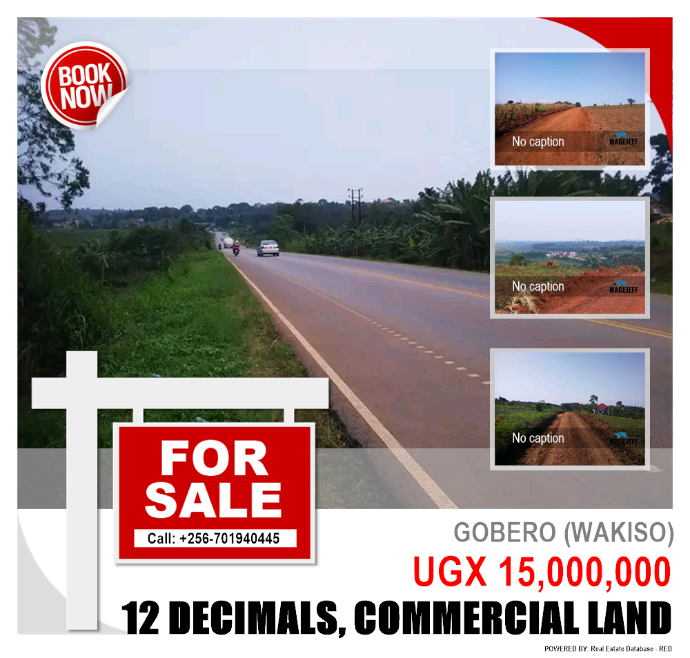 Commercial Land  for sale in Gobelo Wakiso Uganda, code: 136565