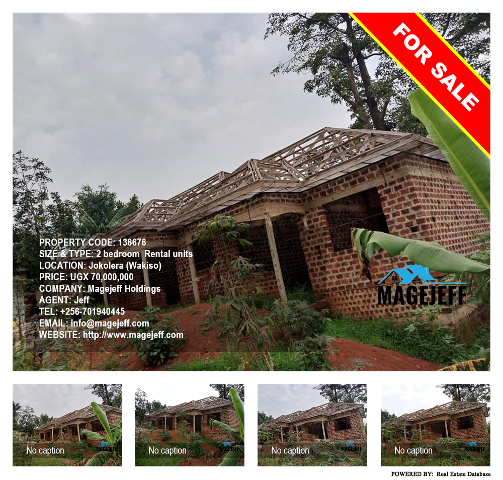 2 bedroom Rental units  for sale in Jokolela Wakiso Uganda, code: 136676