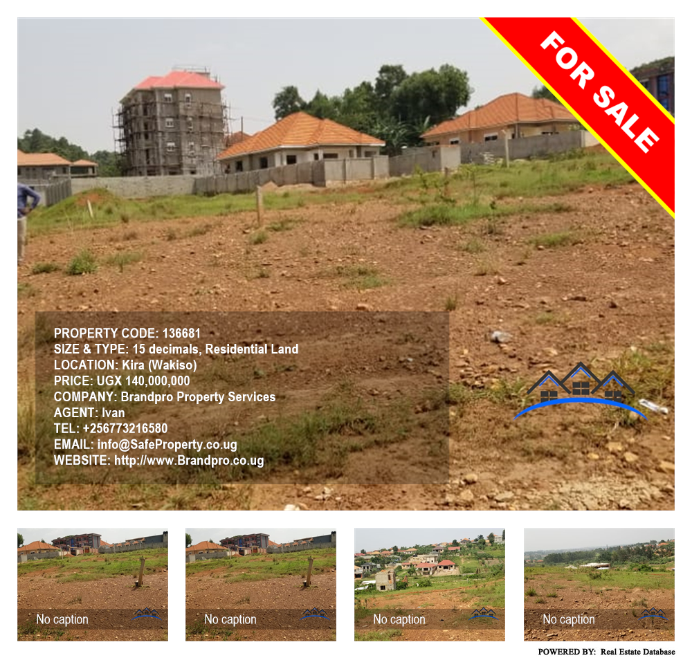 Residential Land  for sale in Kira Wakiso Uganda, code: 136681