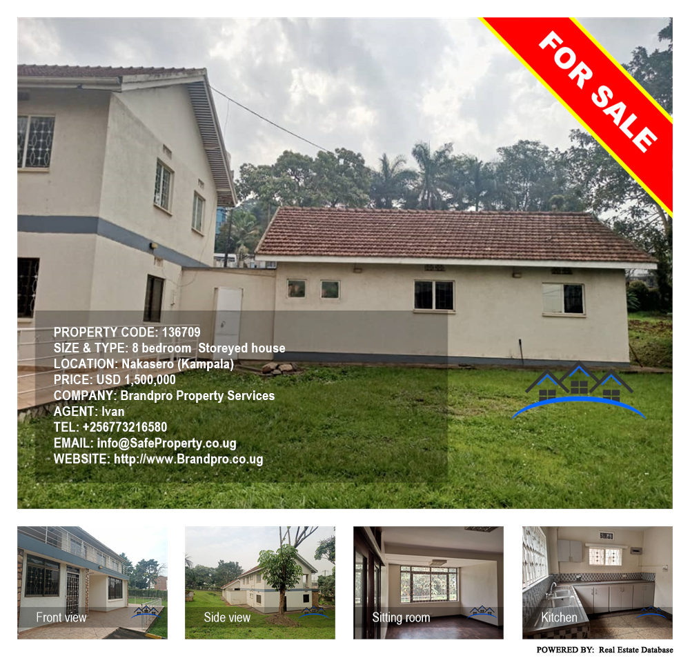 8 bedroom Storeyed house  for sale in Nakasero Kampala Uganda, code: 136709