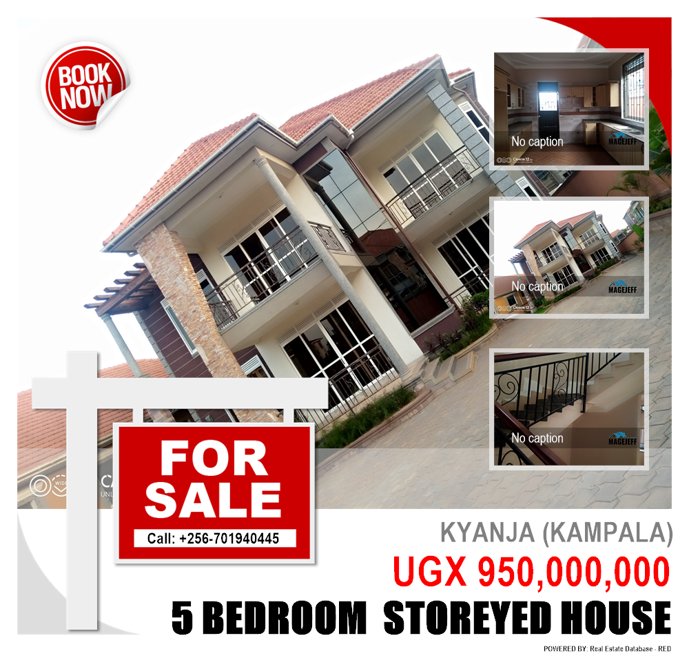 5 bedroom Storeyed house  for sale in Kyanja Kampala Uganda, code: 136719