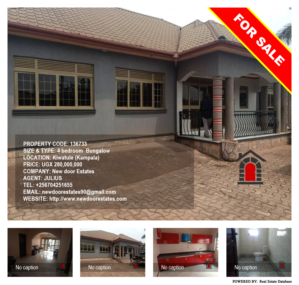 4 bedroom Bungalow  for sale in Kiwaatule Kampala Uganda, code: 136733