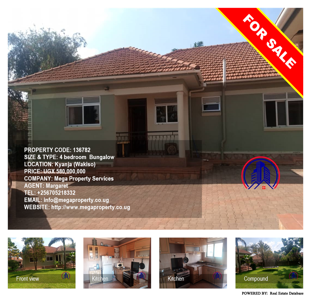 4 bedroom Bungalow  for sale in Kyanja Wakiso Uganda, code: 136782
