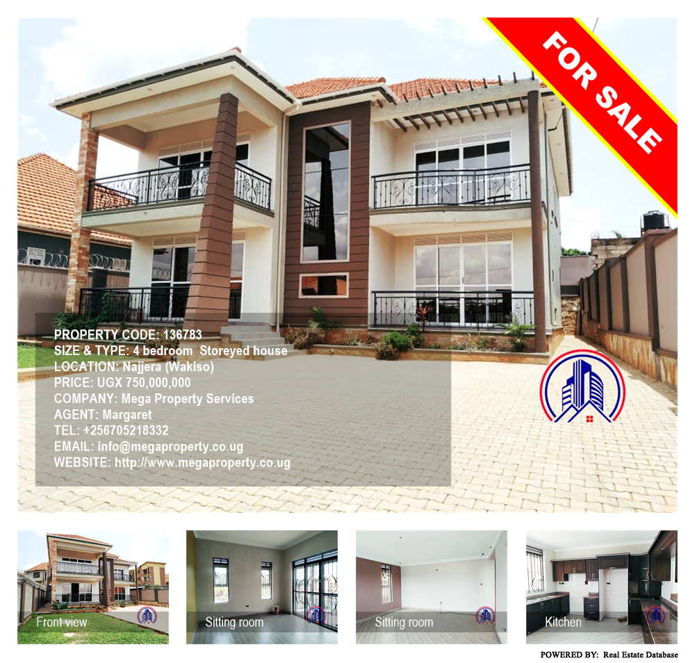 4 bedroom Storeyed house  for sale in Najjera Wakiso Uganda, code: 136783