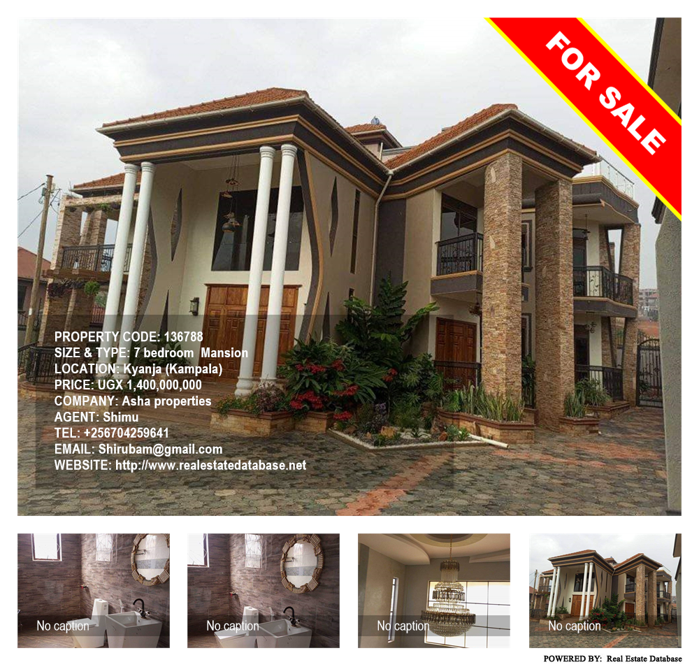 7 bedroom Mansion  for sale in Kyanja Kampala Uganda, code: 136788