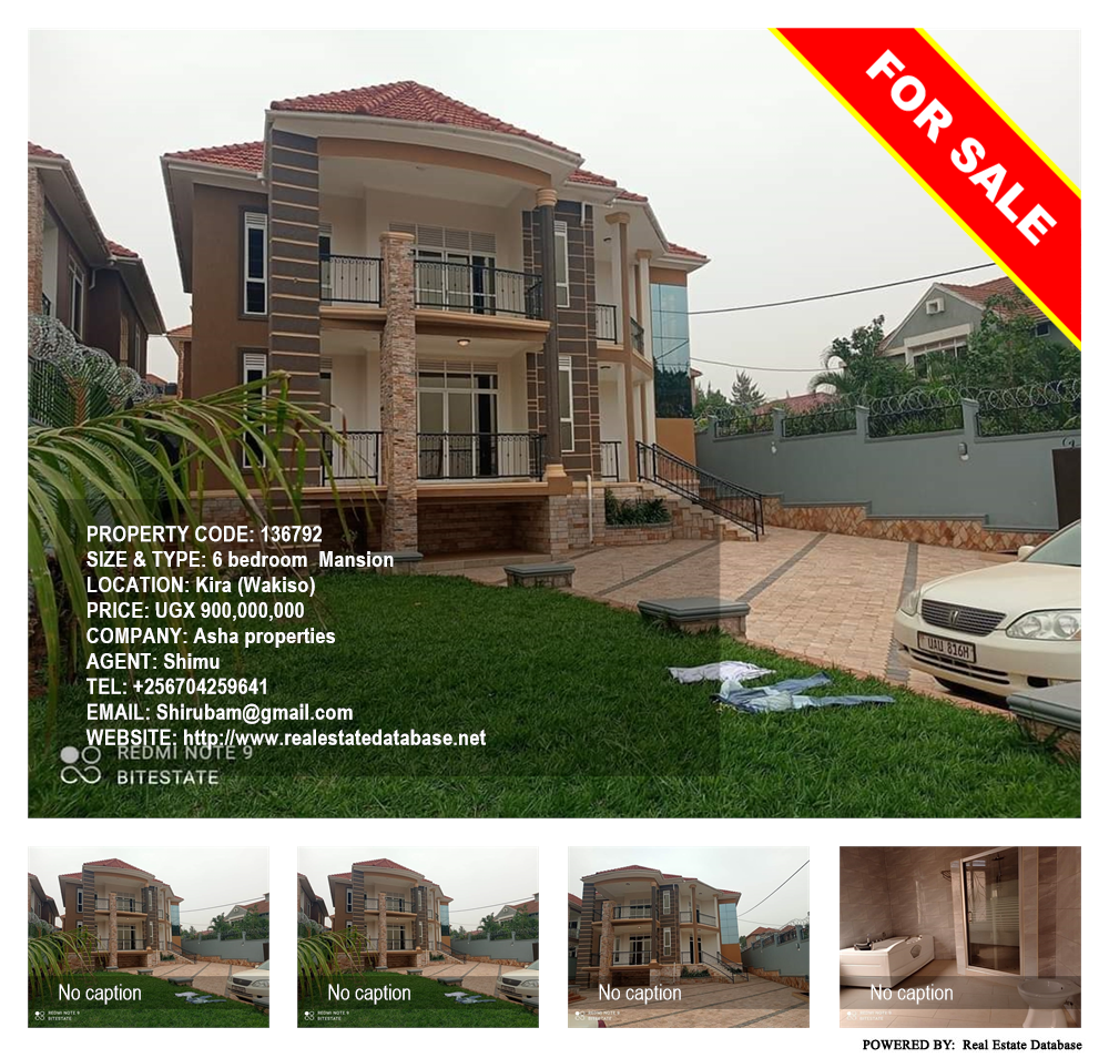 6 bedroom Mansion  for sale in Kira Wakiso Uganda, code: 136792