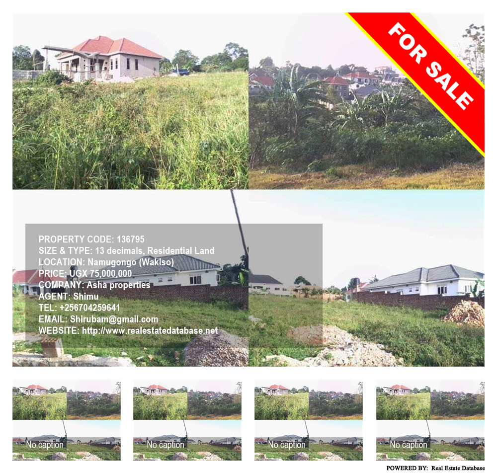 Residential Land  for sale in Namugongo Wakiso Uganda, code: 136795