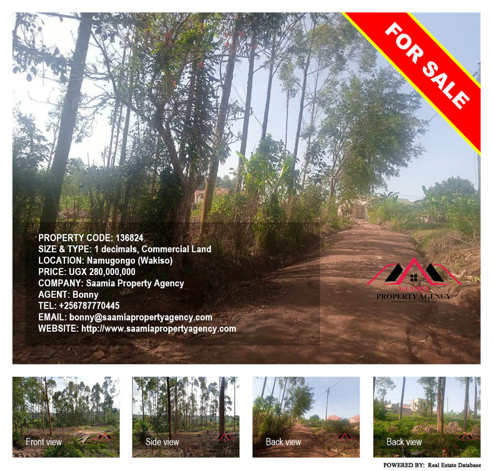 Commercial Land  for sale in Namugongo Wakiso Uganda, code: 136824