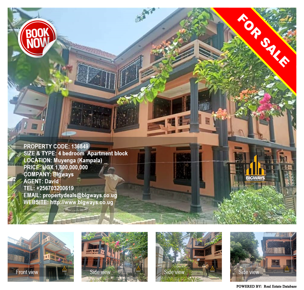 4 bedroom Apartment block  for sale in Muyenga Kampala Uganda, code: 136849