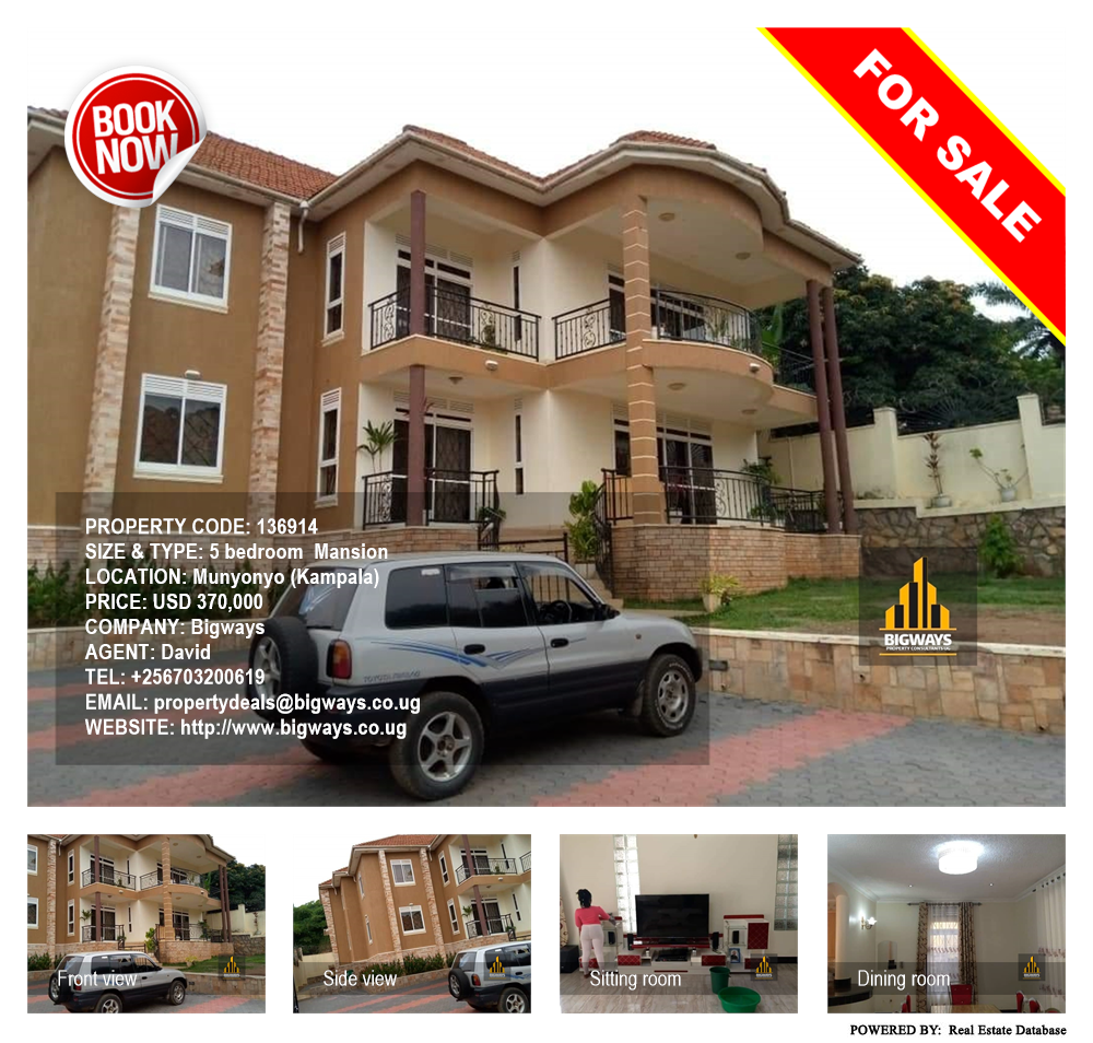 5 bedroom Mansion  for sale in Munyonyo Kampala Uganda, code: 136914