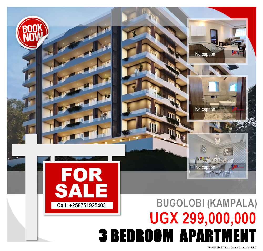 3 bedroom Apartment  for sale in Bugoloobi Kampala Uganda, code: 136970
