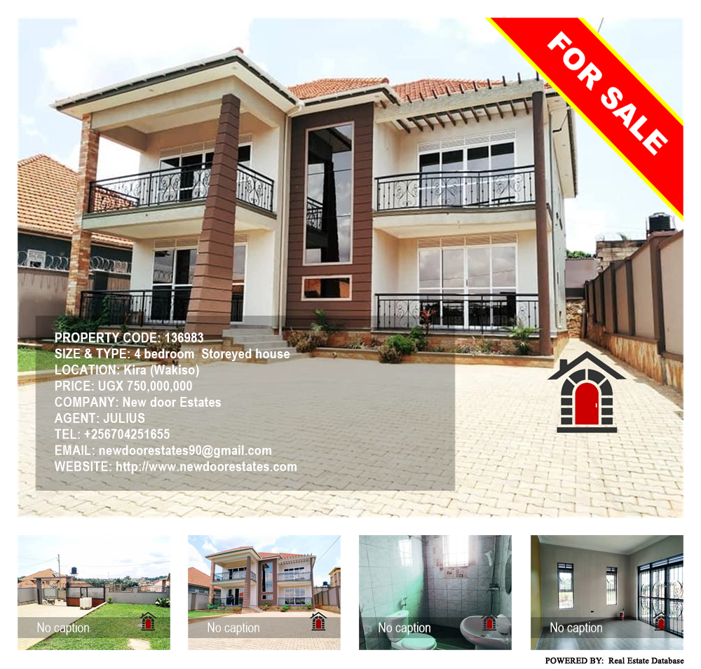 4 bedroom Storeyed house  for sale in Kira Wakiso Uganda, code: 136983