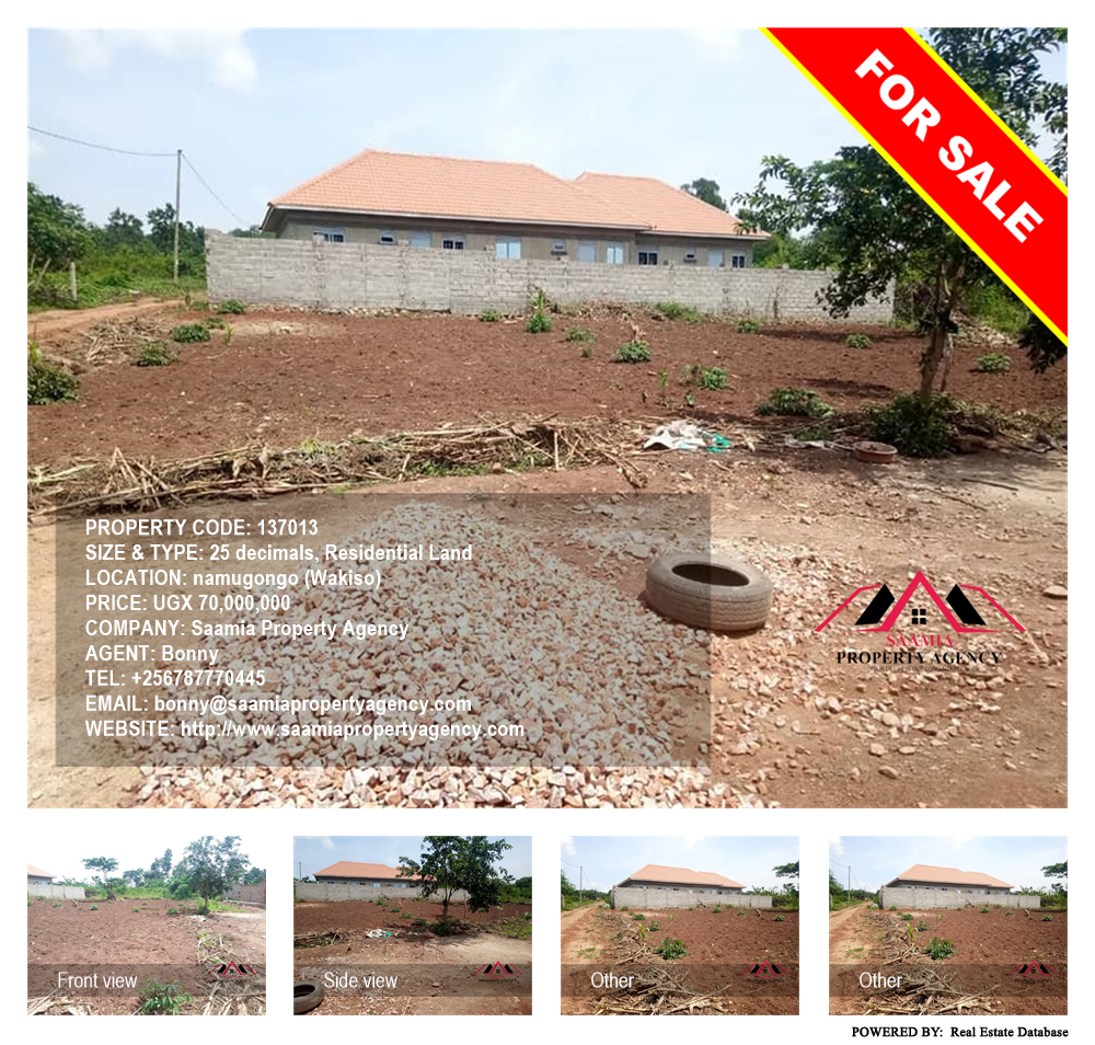 Residential Land  for sale in Namugongo Wakiso Uganda, code: 137013