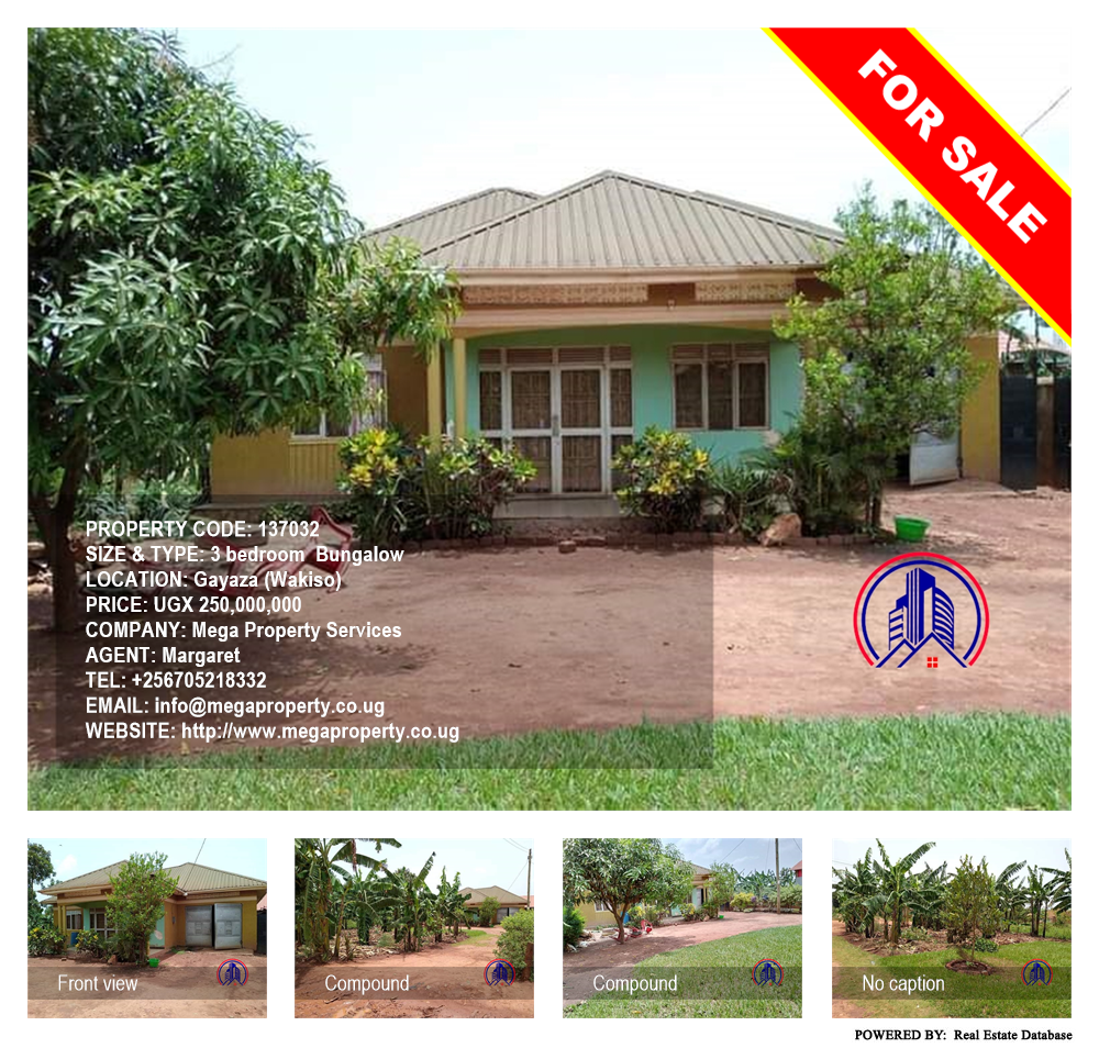 3 bedroom Bungalow  for sale in Gayaza Wakiso Uganda, code: 137032