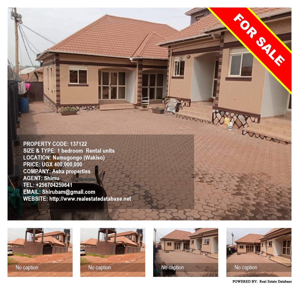 1 bedroom Rental units  for sale in Namugongo Wakiso Uganda, code: 137122