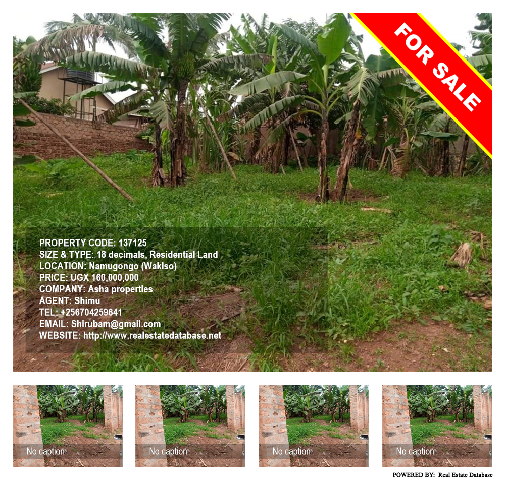 Residential Land  for sale in Namugongo Wakiso Uganda, code: 137125