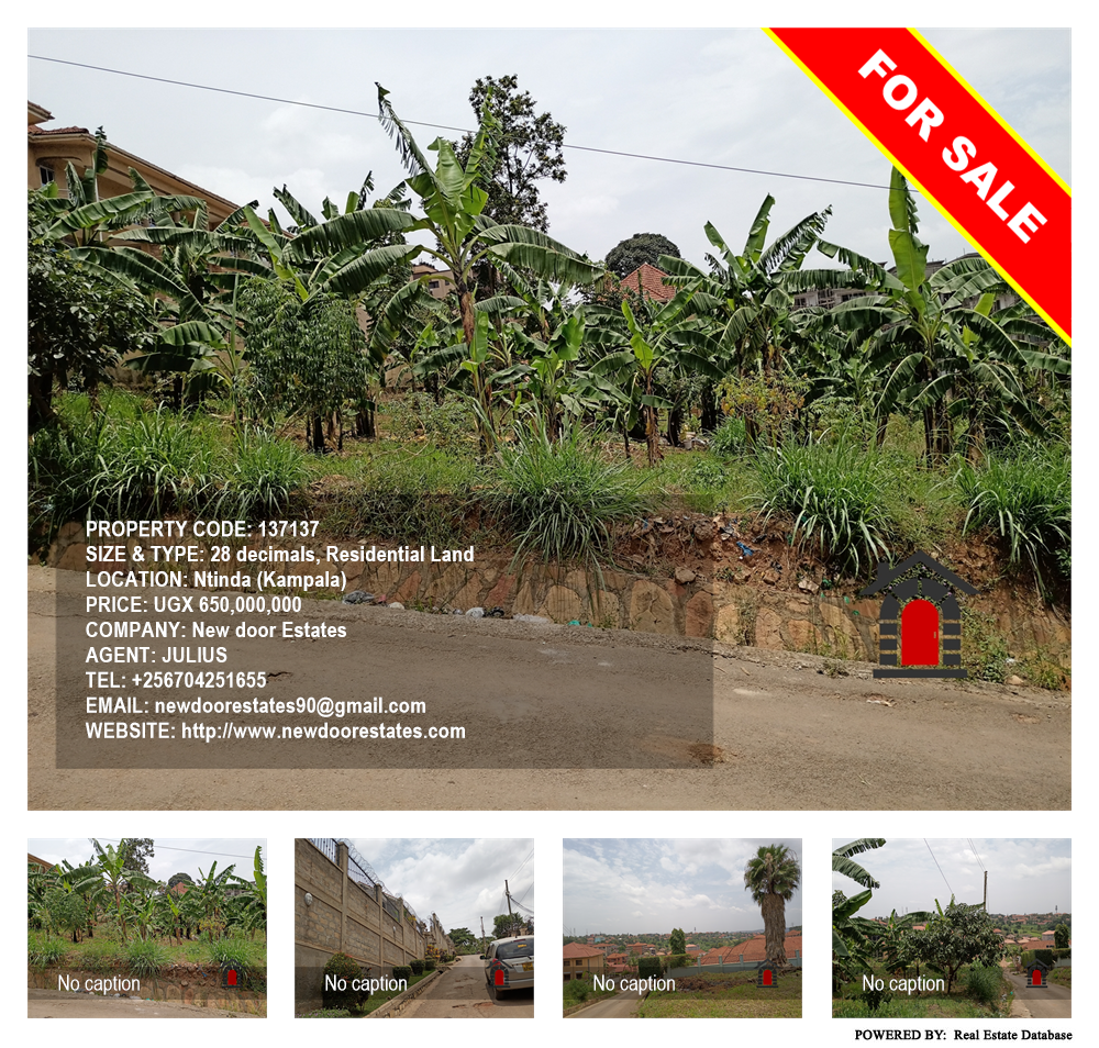 Residential Land  for sale in Ntinda Kampala Uganda, code: 137137