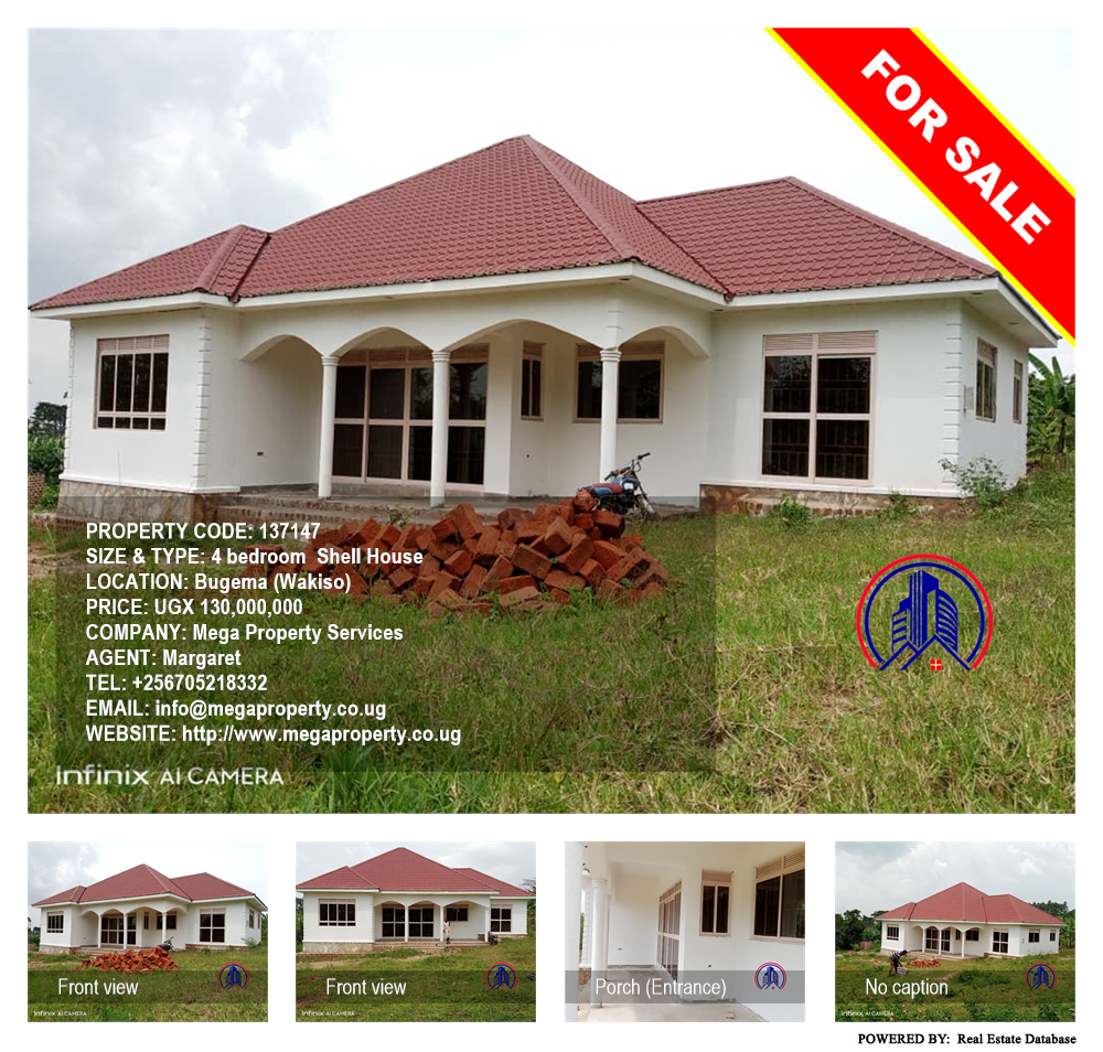 4 bedroom Shell House  for sale in Bugema Wakiso Uganda, code: 137147