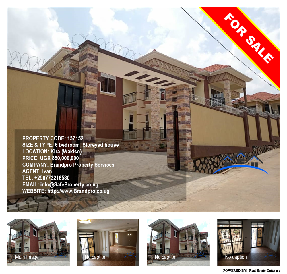 6 bedroom Storeyed house  for sale in Kira Wakiso Uganda, code: 137152