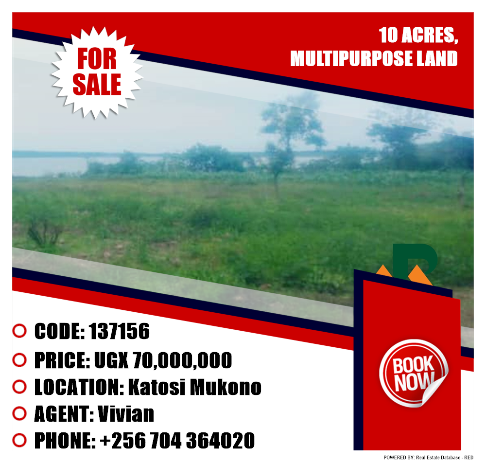Multipurpose Land  for sale in Katosi Mukono Uganda, code: 137156