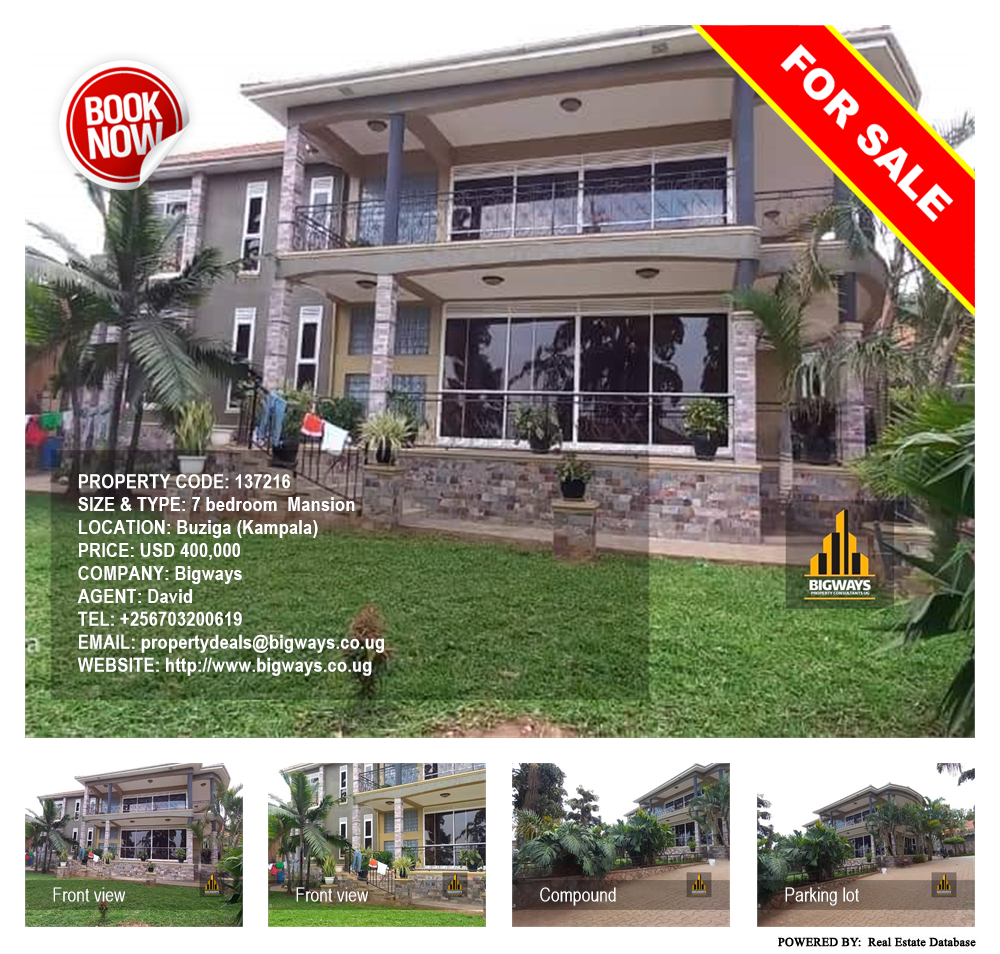 7 bedroom Mansion  for sale in Buziga Kampala Uganda, code: 137216