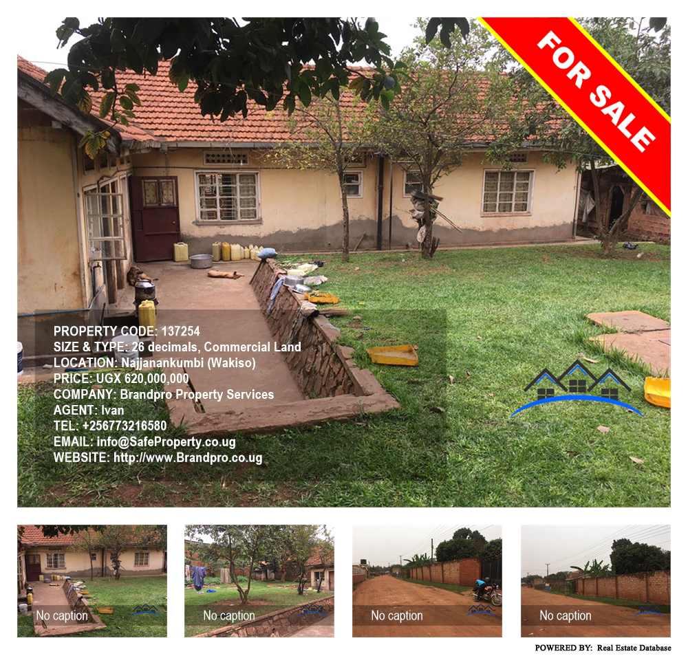 Commercial Land  for sale in Najjanankumbi Wakiso Uganda, code: 137254