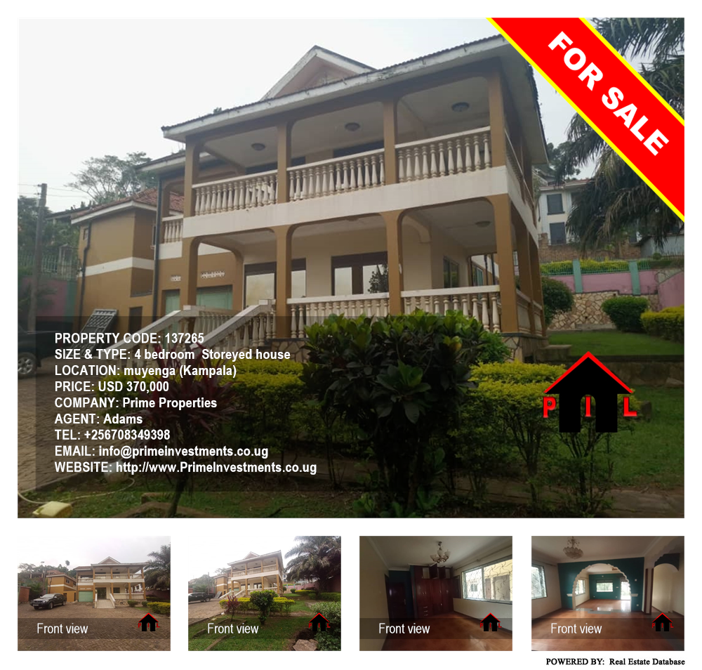 4 bedroom Storeyed house  for sale in Muyenga Kampala Uganda, code: 137265
