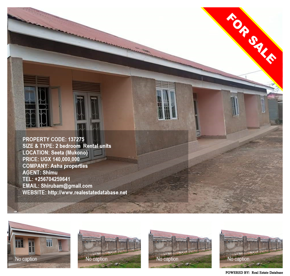 2 bedroom Rental units  for sale in Seeta Mukono Uganda, code: 137275