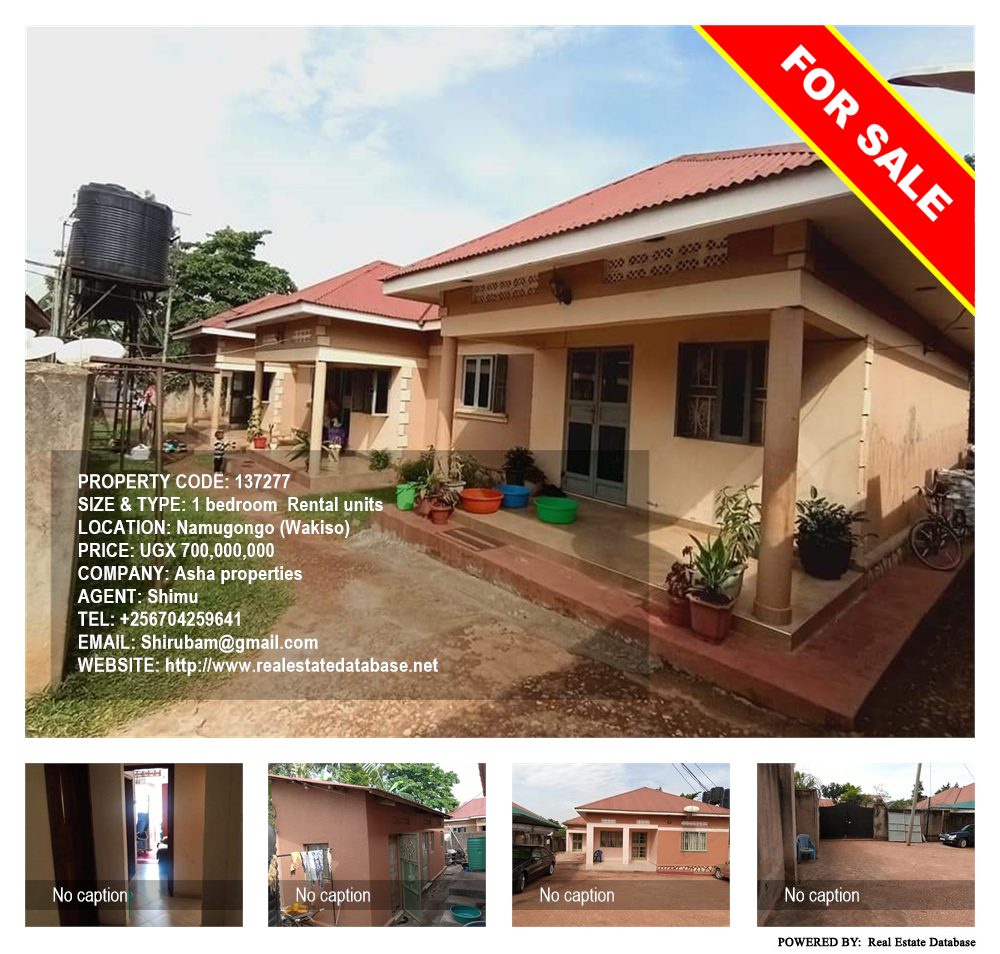 1 bedroom Rental units  for sale in Namugongo Wakiso Uganda, code: 137277