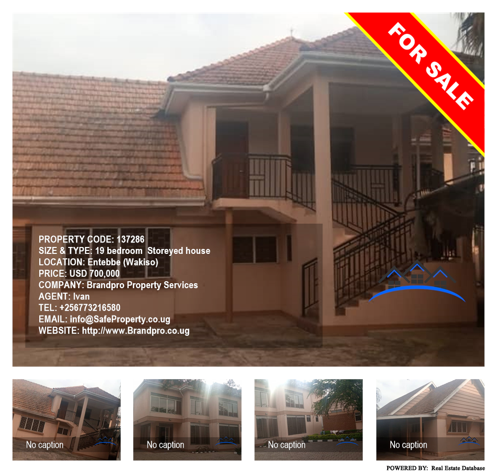 19 bedroom Storeyed house  for sale in Entebbe Wakiso Uganda, code: 137286