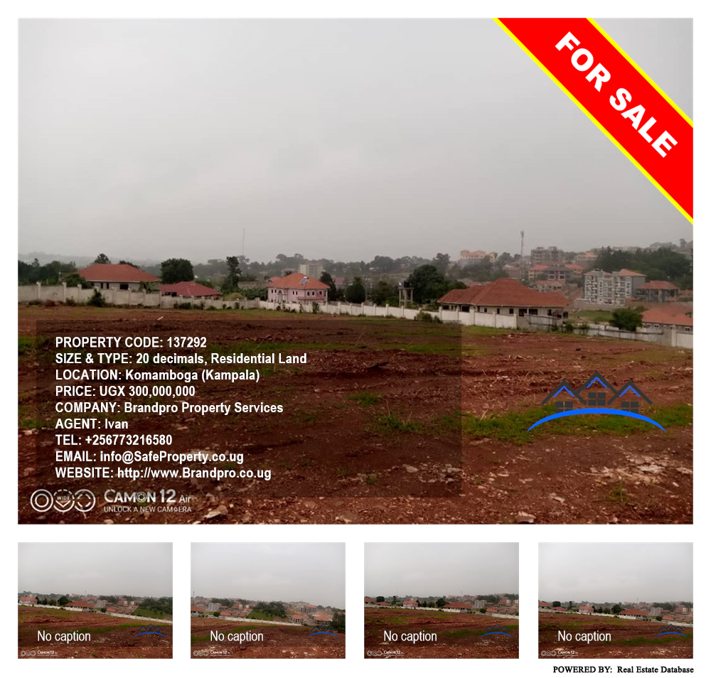 Residential Land  for sale in Komamboga Kampala Uganda, code: 137292