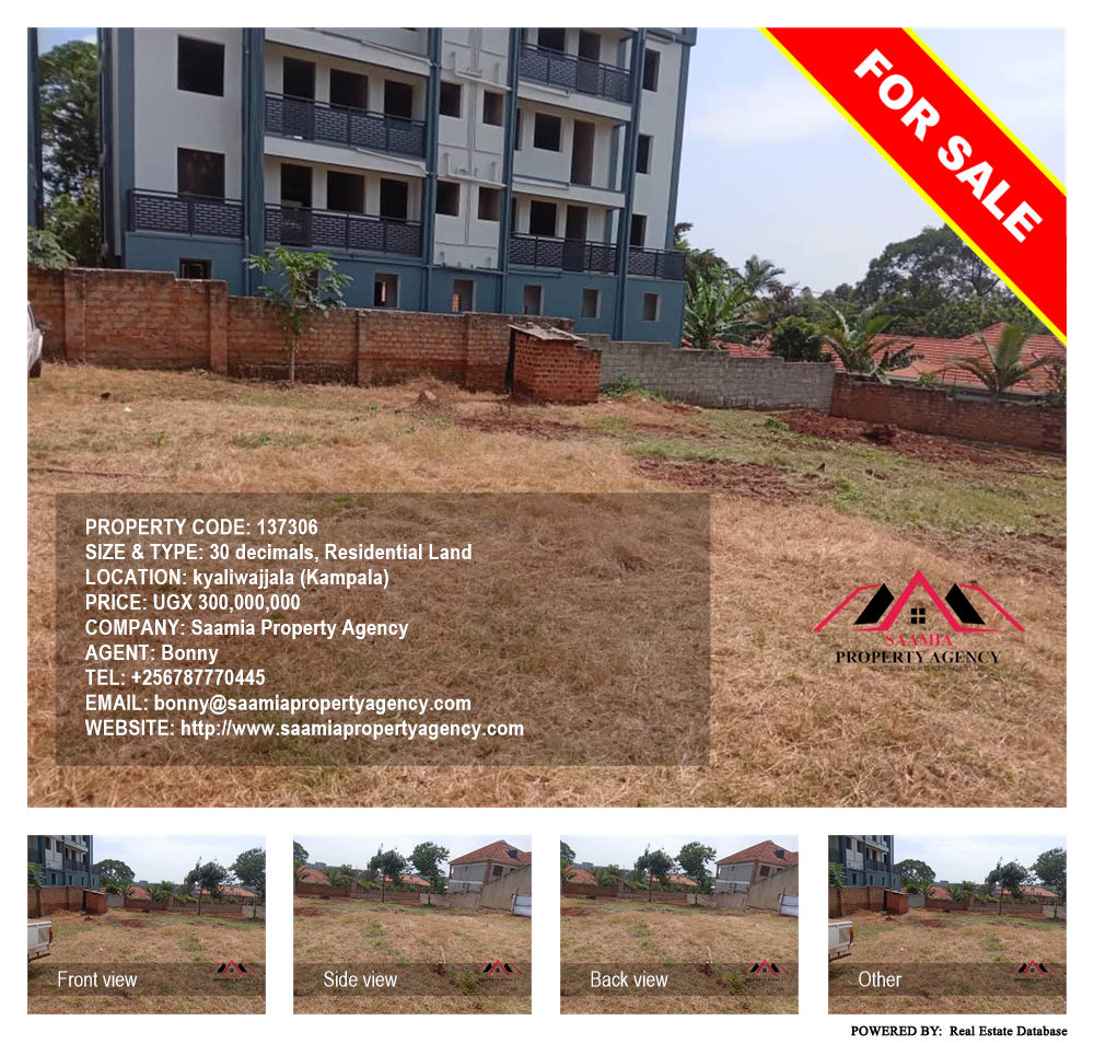Residential Land  for sale in Kyaliwajjala Kampala Uganda, code: 137306