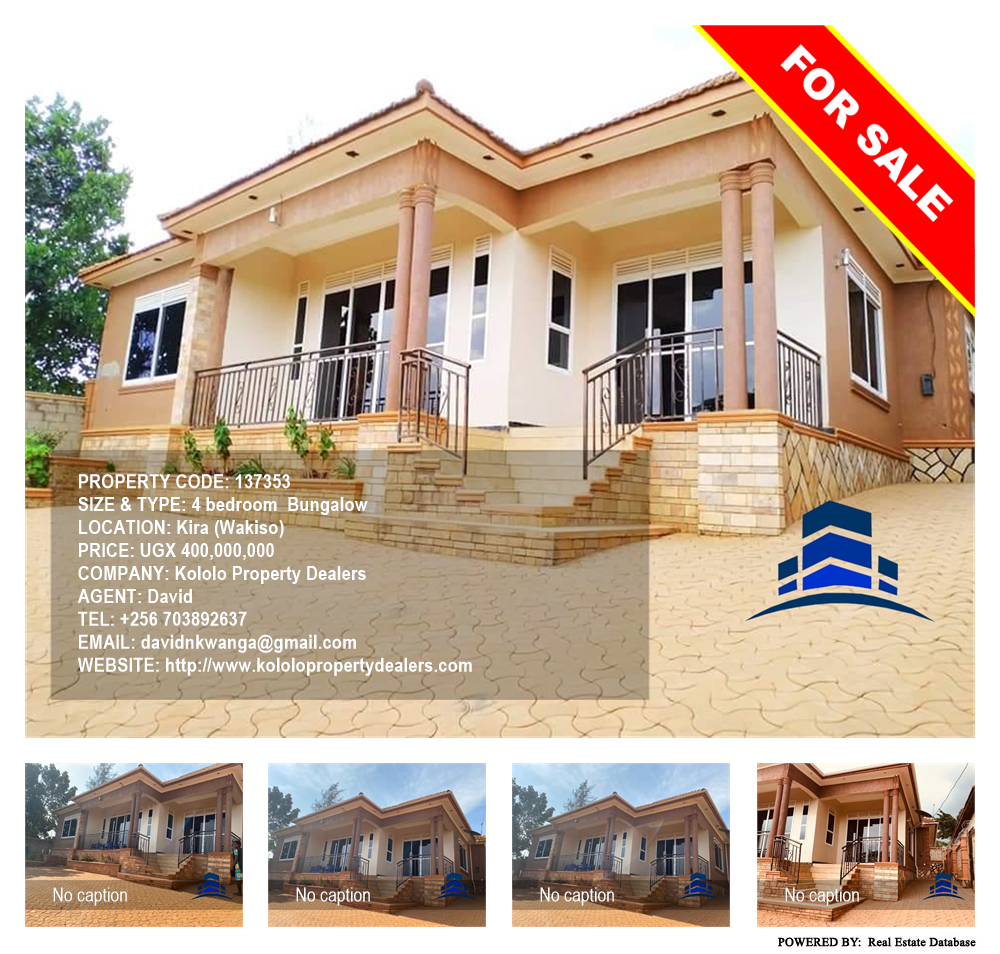 4 bedroom Bungalow  for sale in Kira Wakiso Uganda, code: 137353