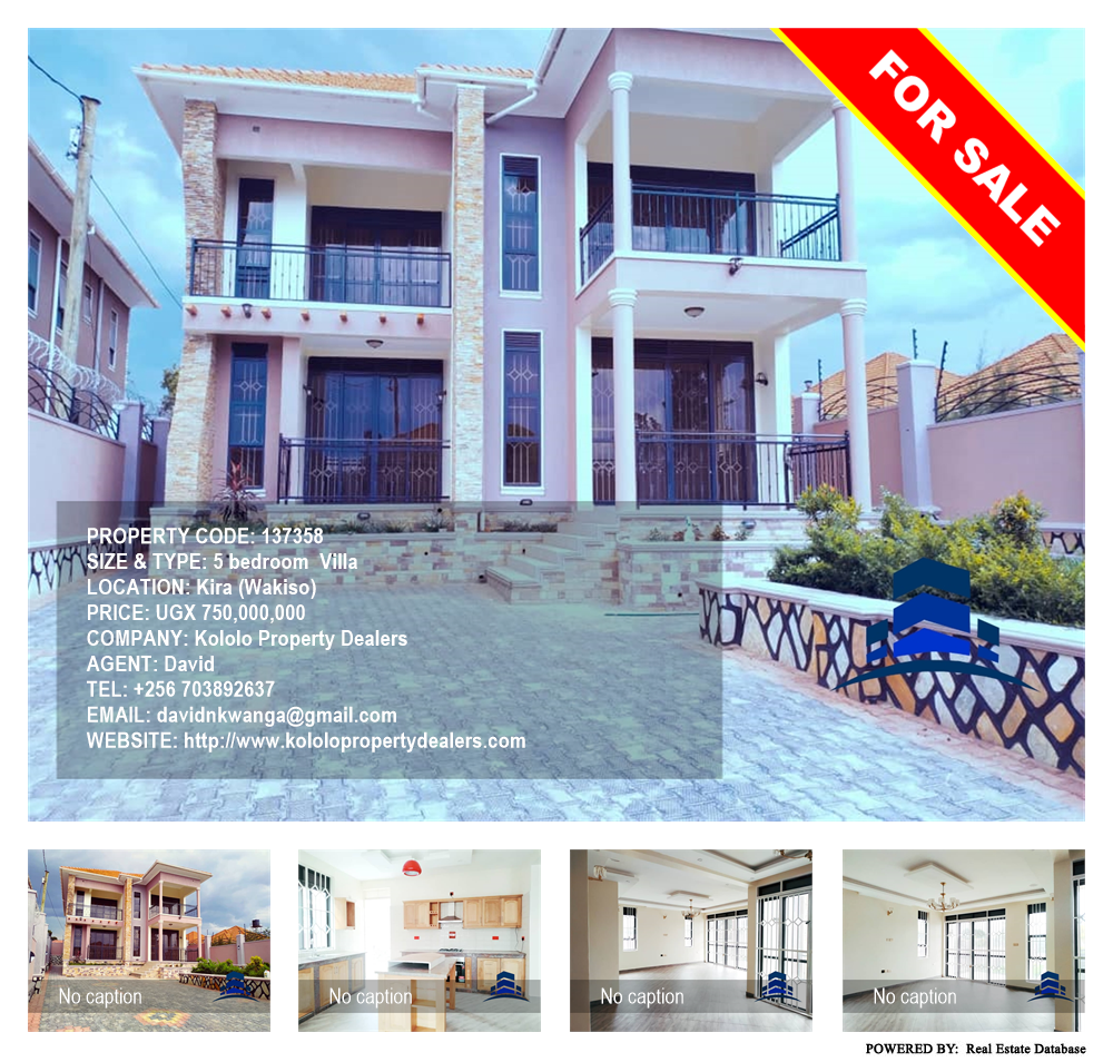 5 bedroom Villa  for sale in Kira Wakiso Uganda, code: 137358