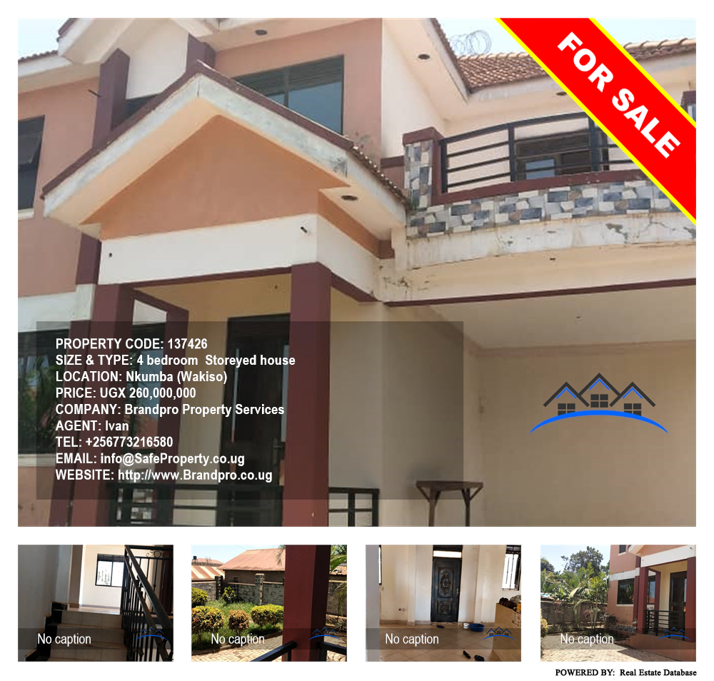 4 bedroom Storeyed house  for sale in Nkumba Wakiso Uganda, code: 137426